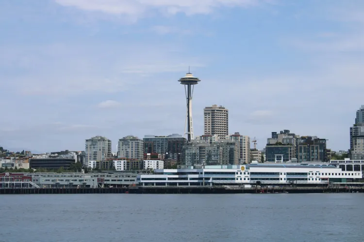 Space Needle and the Seattle waterfront